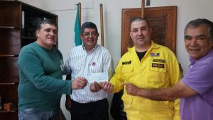 Entrega De Aporte Al Cuerpo De Bomberos Voluntarios De Hohenau.-