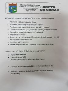 Requisitos Para La Presentación De Planos